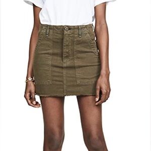 McGuire Denim Utility Mini Skirt